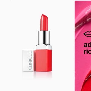 Clinique Pop Lipstick and Primer - 06 Poppy Pop
